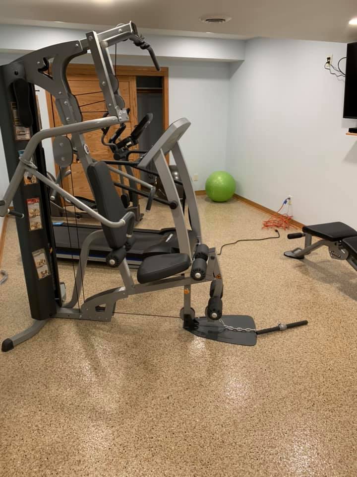 Finished Basement Gym floor